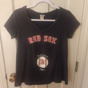 Kids Red Sox Black T-Shirt